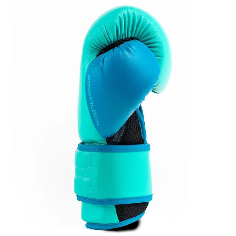 Luva de Boxe Everlast PowerLock - Verde e Azul - Luva de Boxe